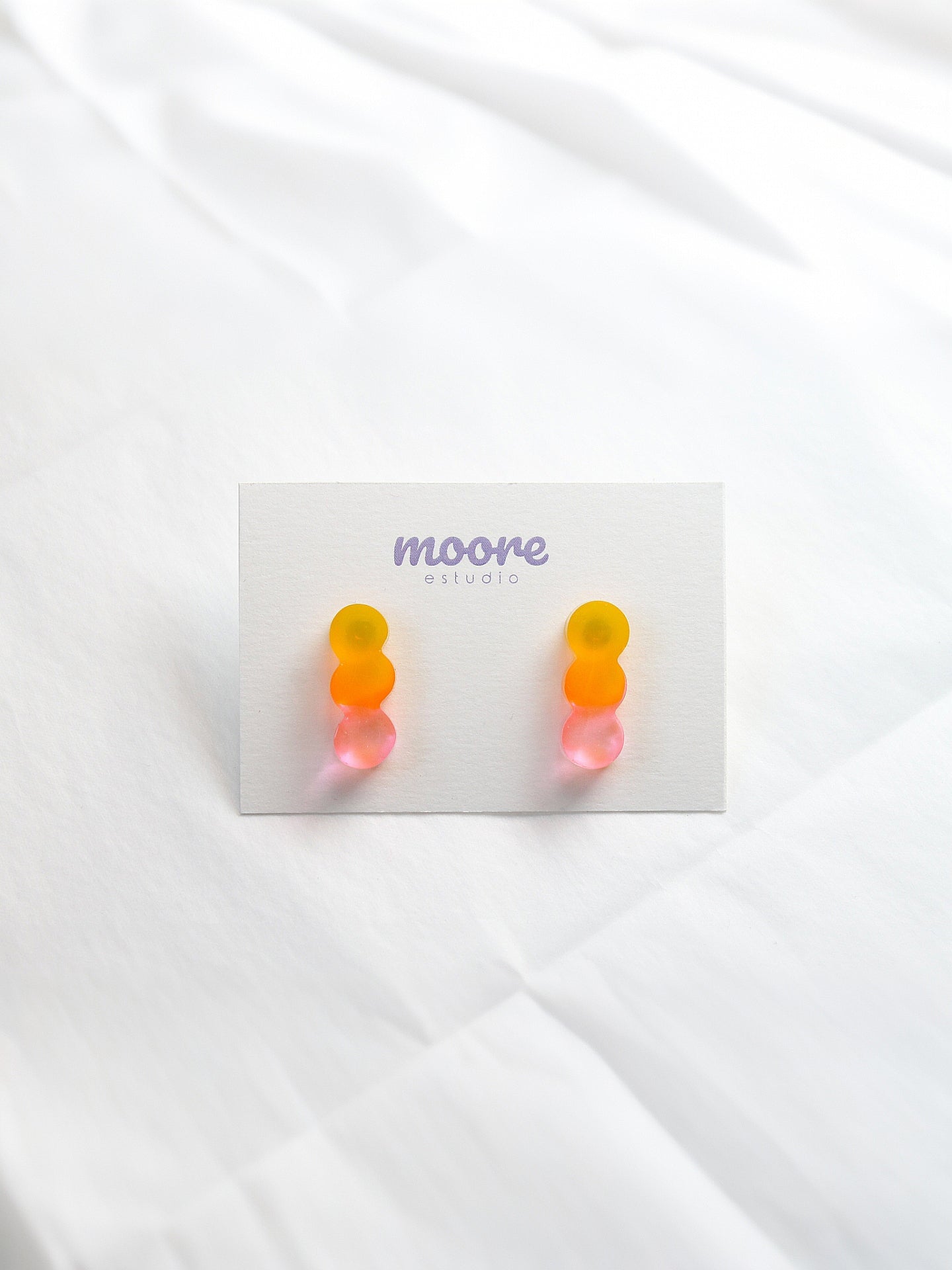 Candy Citrus Mini Drops - Pendientes De Resina - Moore Estudio