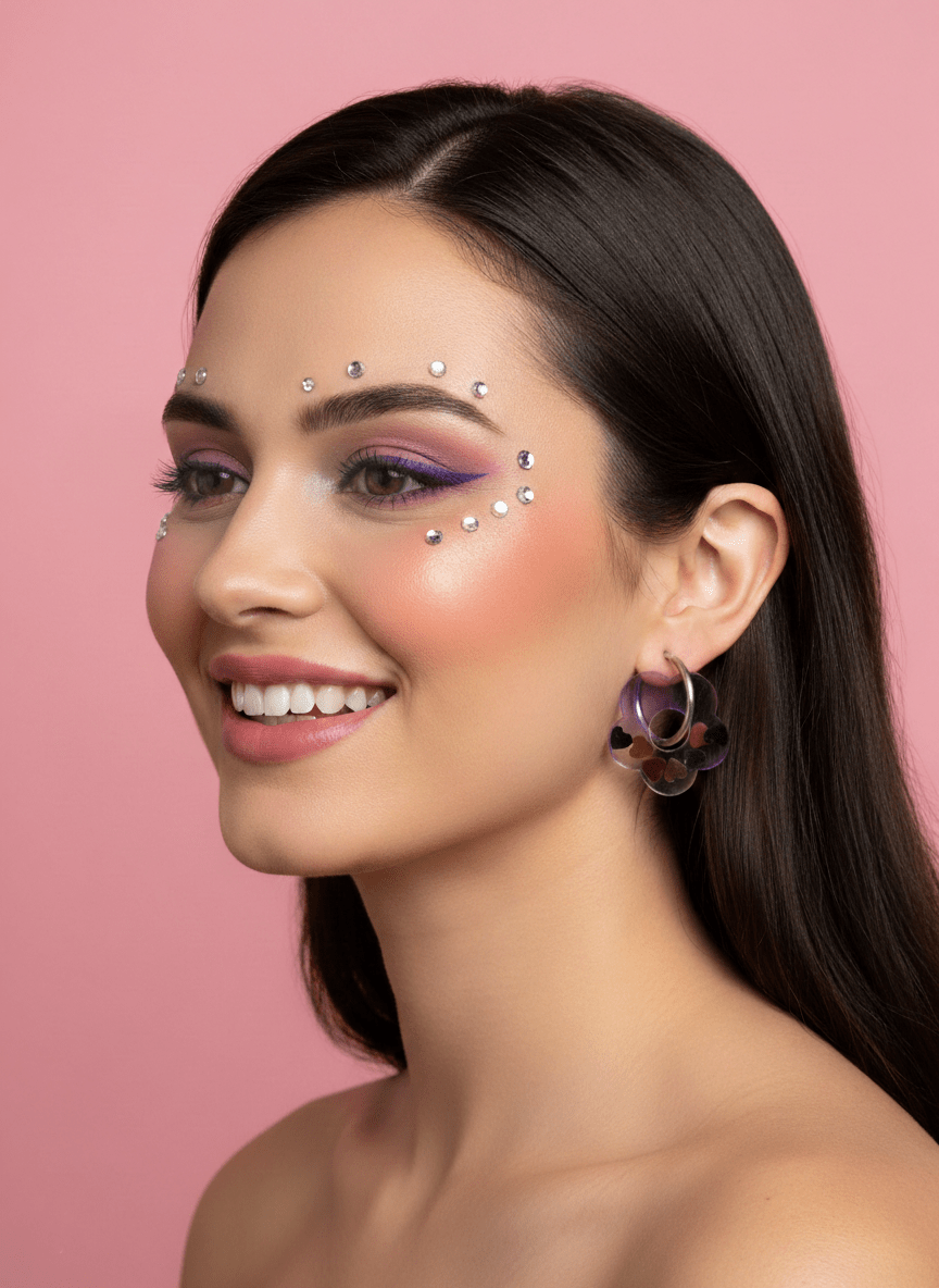 Candy Heart Hoops - Pendientes De Resina - Moore Estudio