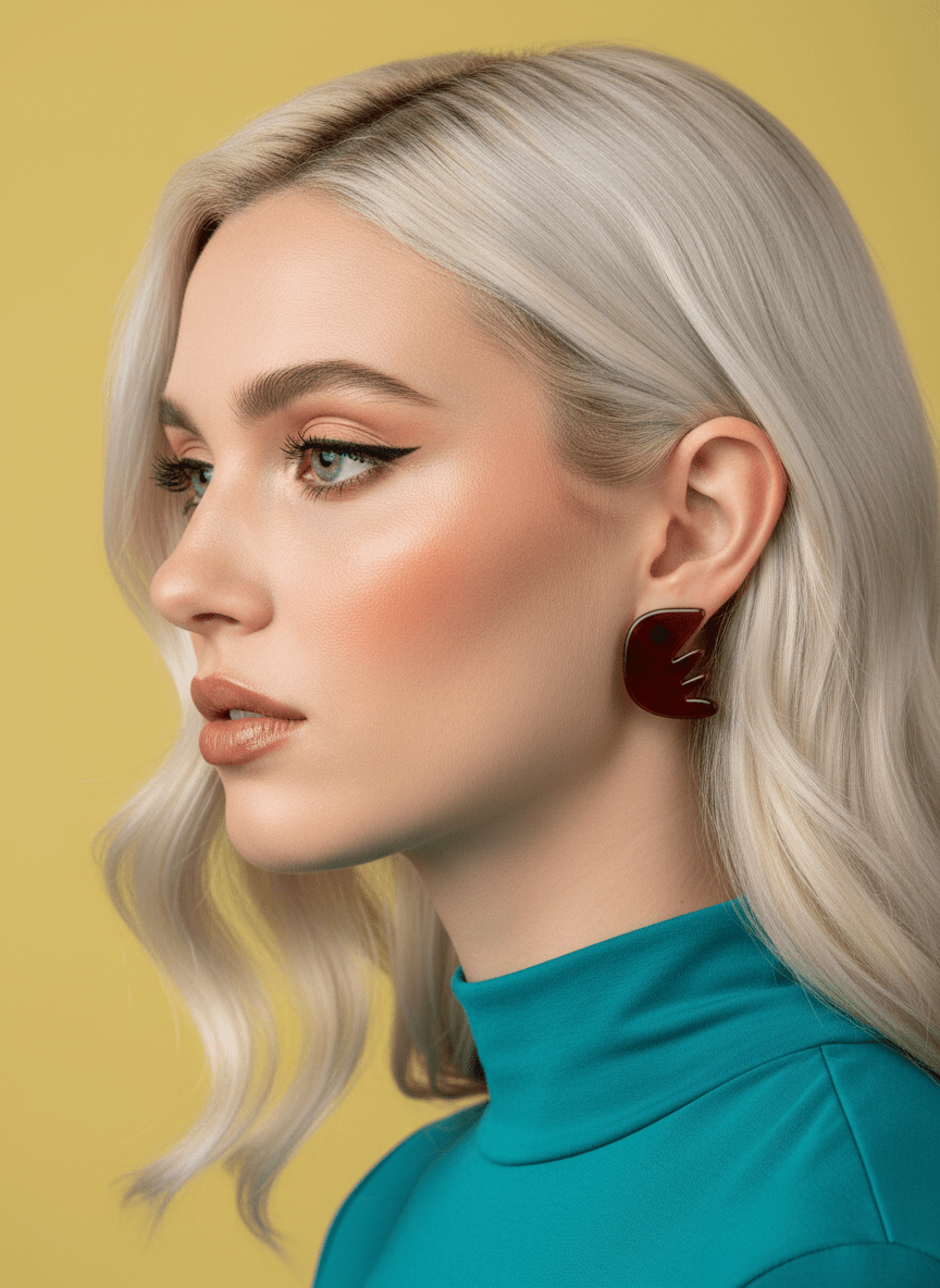 Cocoa Bird Duo - Pendientes De Resina - Moore Estudio