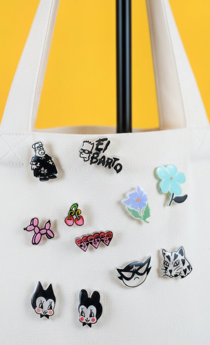 Pack Pins Retro Rebel – Fat Homer & El Barto - pins - Moore Estudio